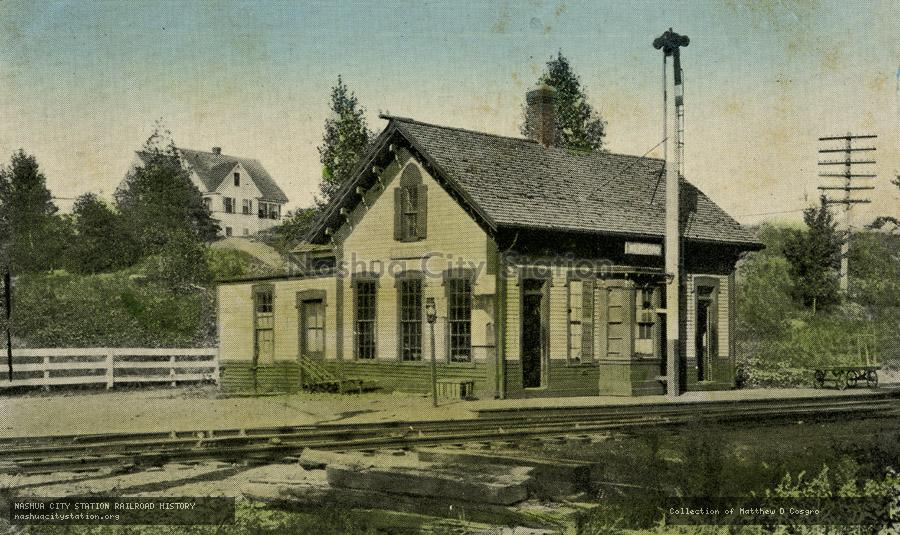 Postcard: Boston & Maine Station, Westford, Massachusetts